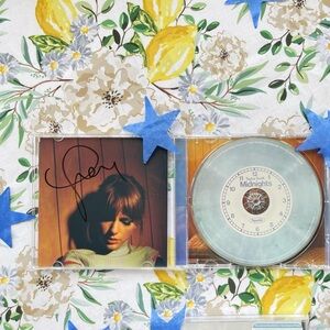 Autographed by Taylor Swift Midnights (Moonstone Blue Edition) CD 🌂💿